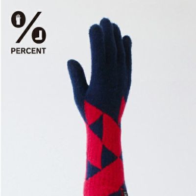 ％ GLOVES POLYGON(Dark blue&Red)