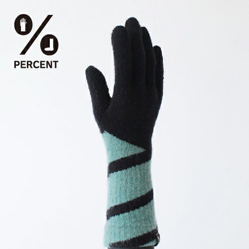 ％ GLOVES CONNECT(Black&Mint green)