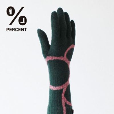 ％ GLOVES CONNECT(Dark green&Dark pink)