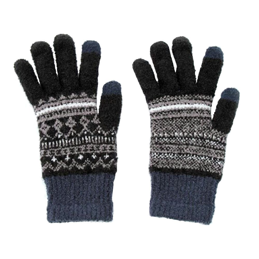 フェアアイル柄ブラック