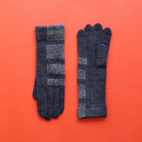 ％ GLOVES STRIPE Navy60% Gray40%　平置き