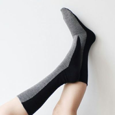 ％ SOCKS BLOCK Black50%＆Gray50%　サムネ