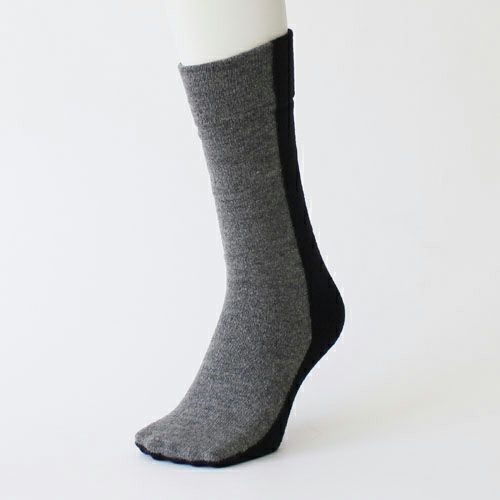 ％ SOCKS BLOCK Black50%＆Gray　マネキン50%