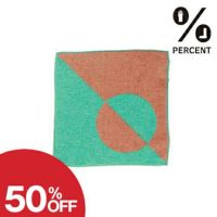 ％ Hand towel DOT：Green 50% Pink 50%-サムネ