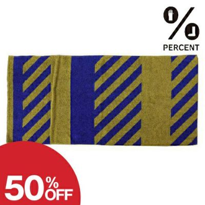 ％ Bath towel STRIPE：Blue 50% Yellow 50%　サムネ