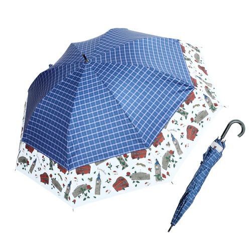 晴雨兼用 トランスフォーム傘 世界の旅柄詳細｜GlovesDEPO（グローブデポ）