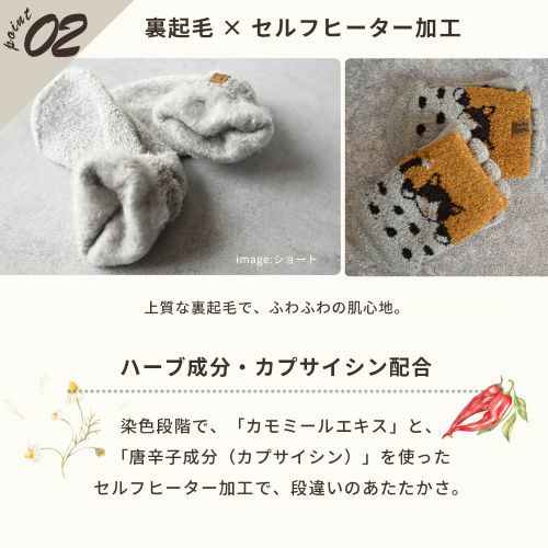 ハーブ成分配合のセルフヒーター加工