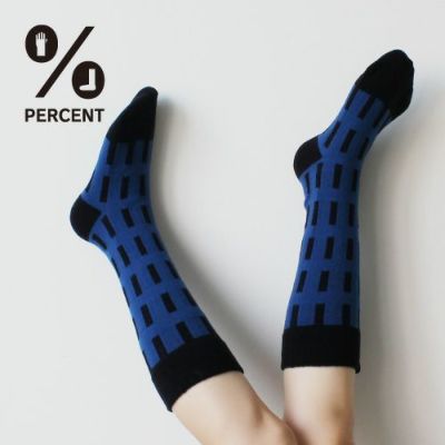 ％ SOCKS LINE Blue60%＆Black40%