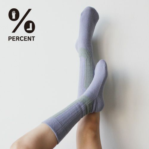 ％ SOCKS LINE Purple80%＆Gray20%
