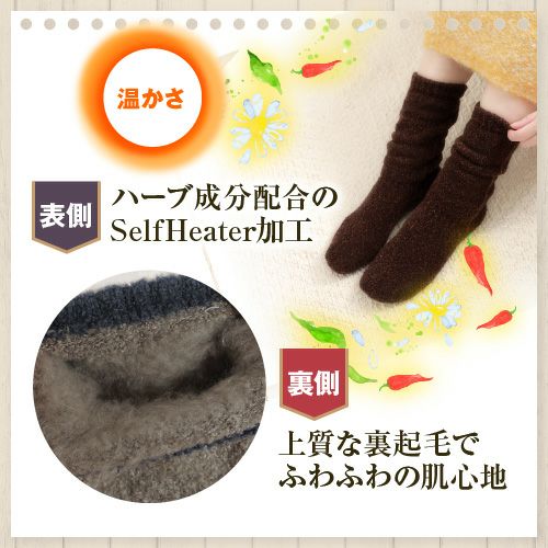 ハーブ成分配合のセルフヒーター加工