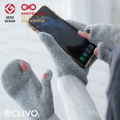 エクボ ecuvo, Mサイズ レディース ミトン 手袋 aw 秋冬
