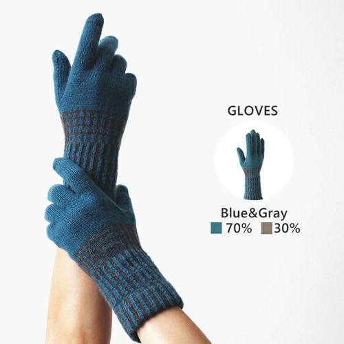 GLOVES Blue×Gray