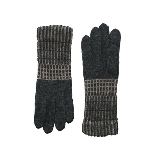 GLOVES Black×Brown