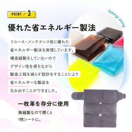 クリアウォレット 折り畳み財布