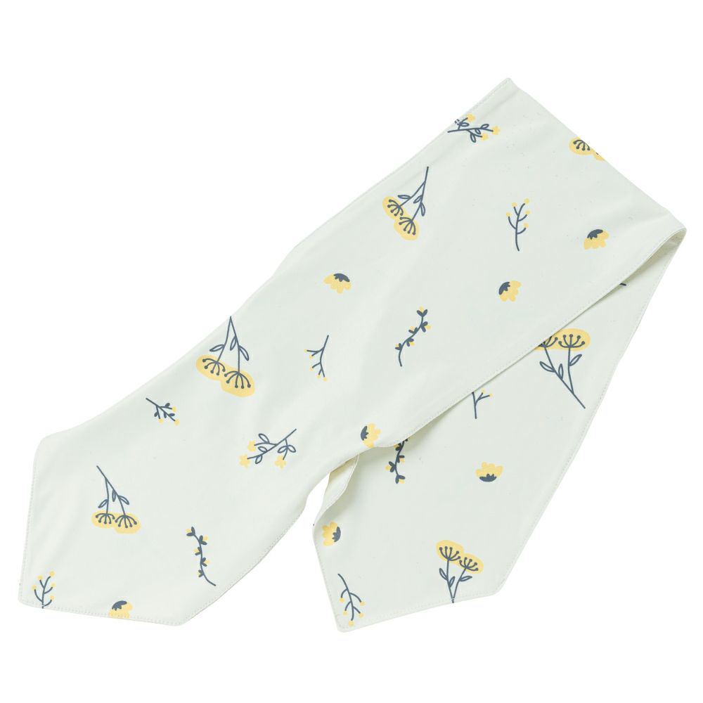 草花柄アイボリー