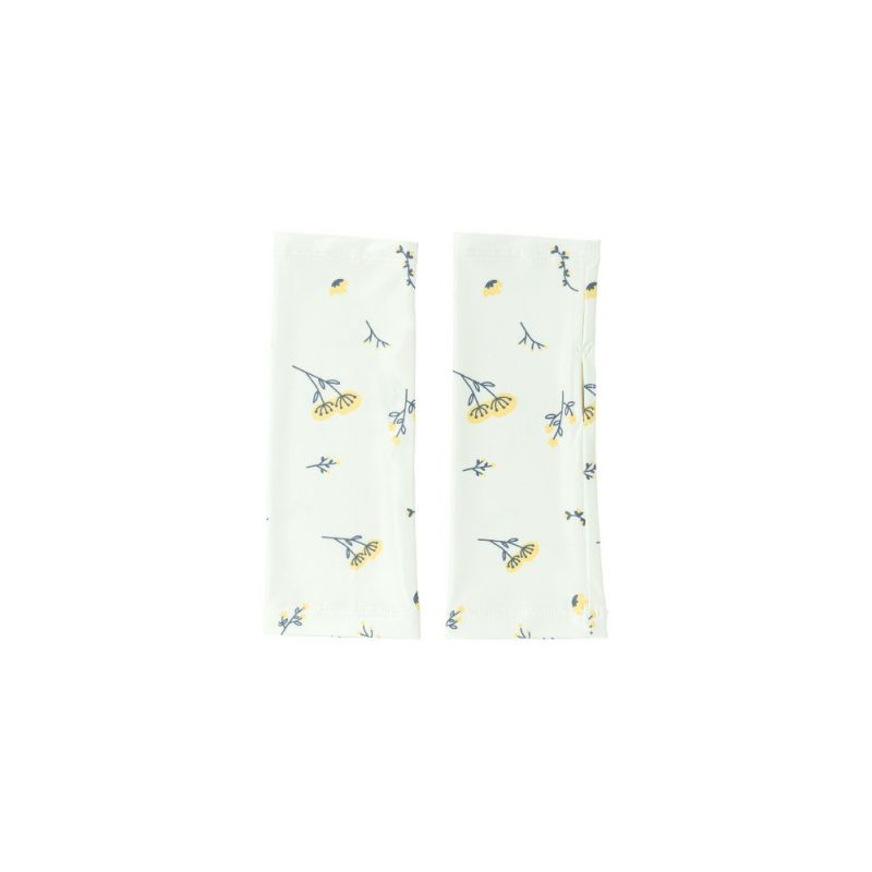 	ショート草花柄アイボリー