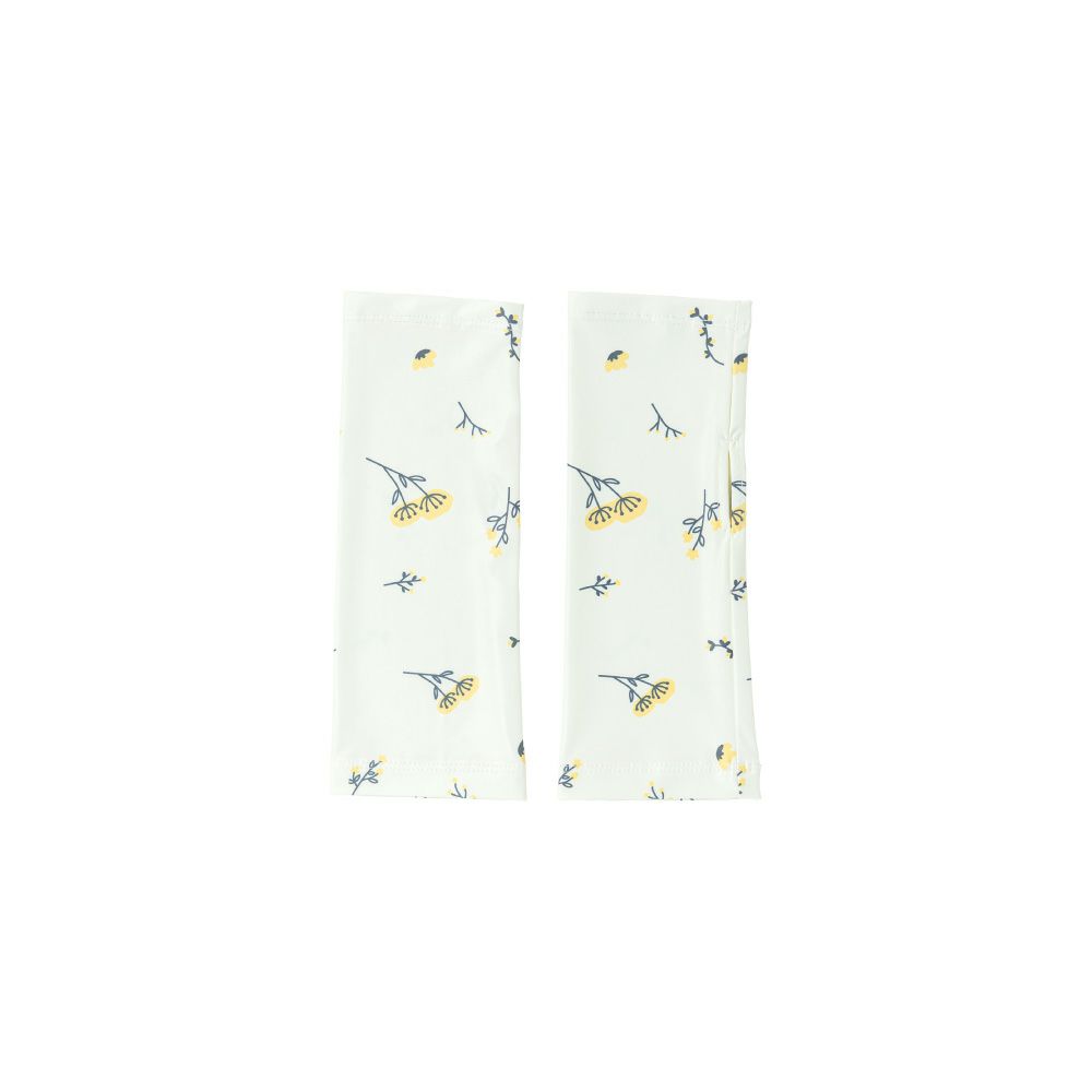 	ショート草花柄アイボリー