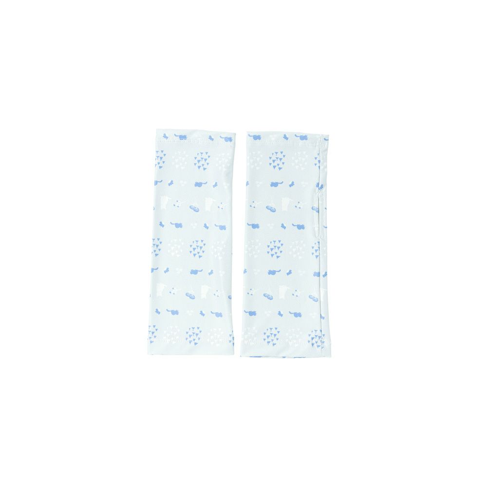 ショートネコ柄ライトグレー