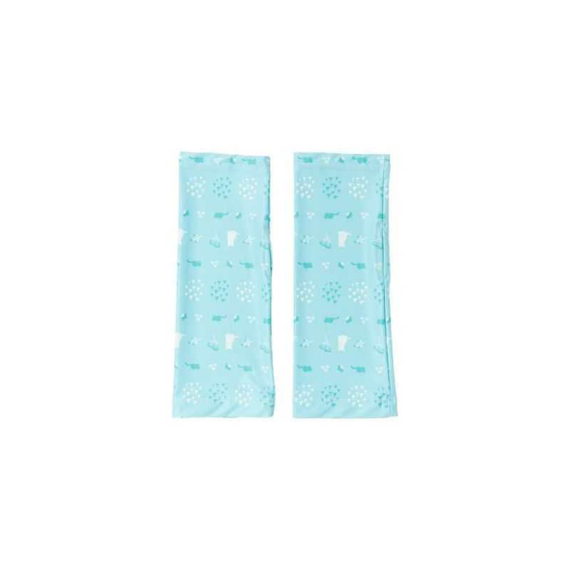 ショートネコ柄ミントグリーン