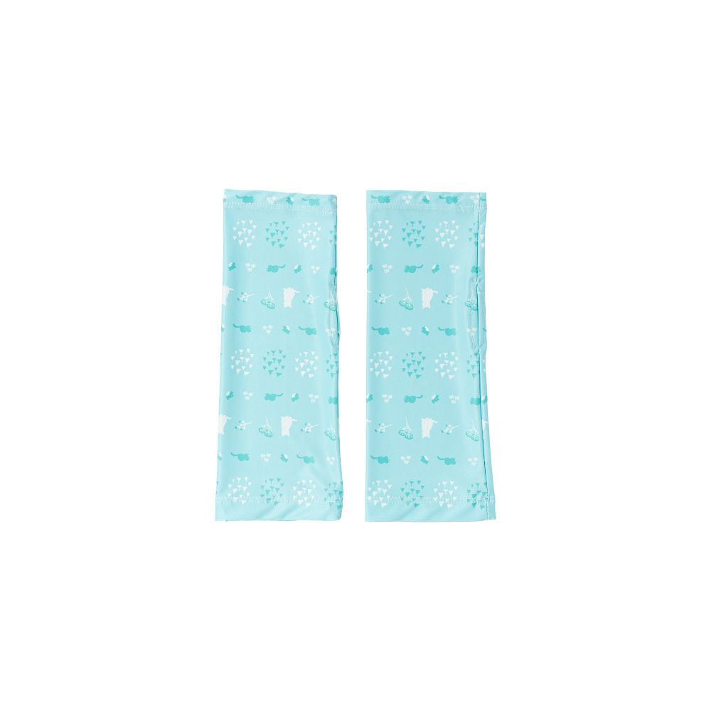 ショートネコ柄ミントグリーン